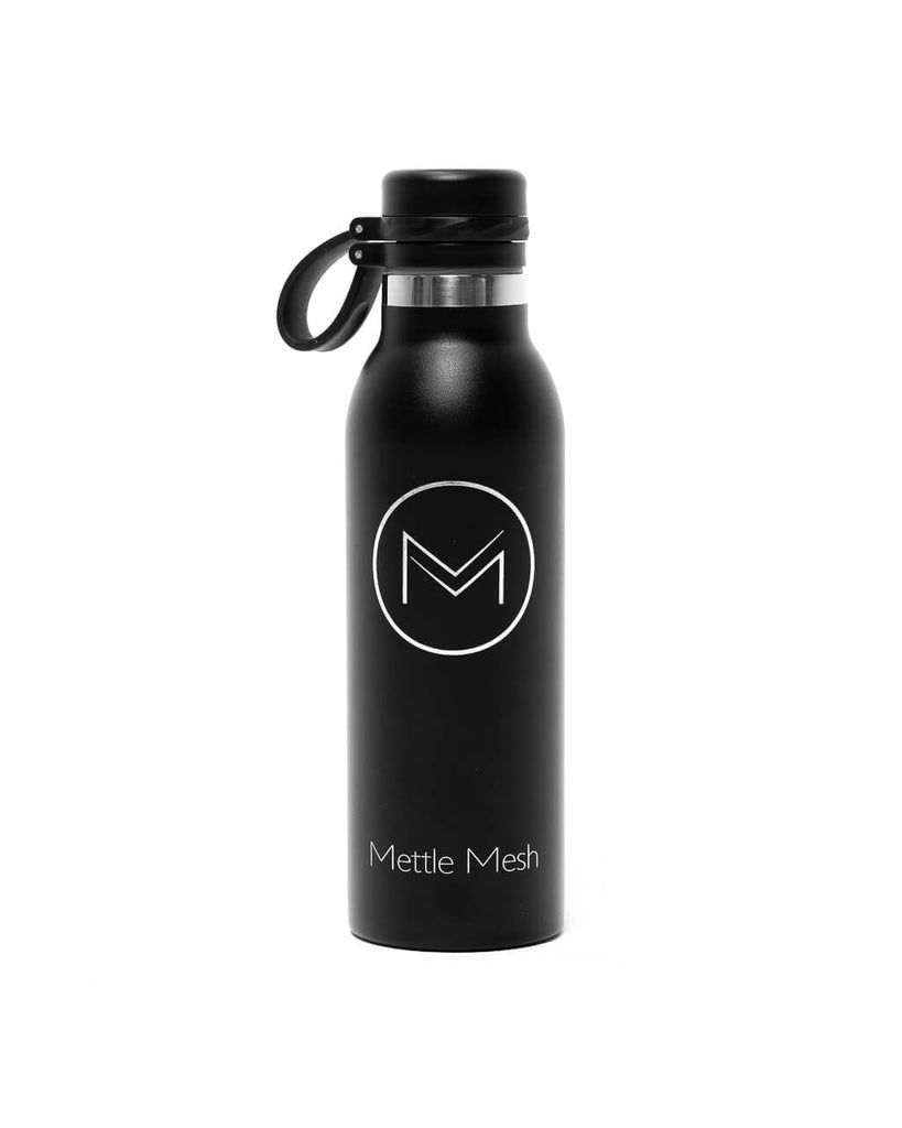 Meshbottle with Glass Top - Midnight Black - 32 oz — Meshbottles -  Plastic-free Water Bottles