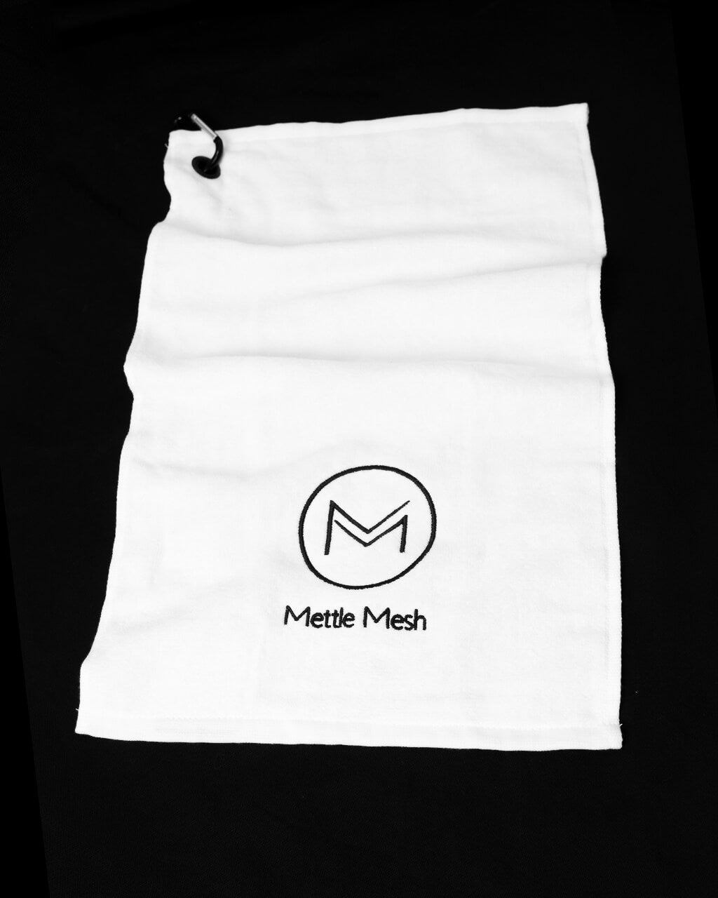 MM Embroidered Gym Towel | White