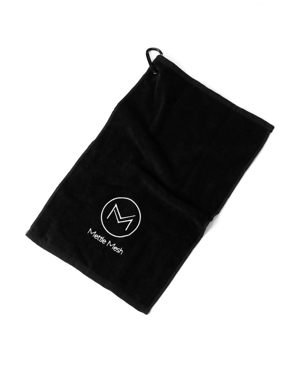 MM Embroidered Gym Towel | Black