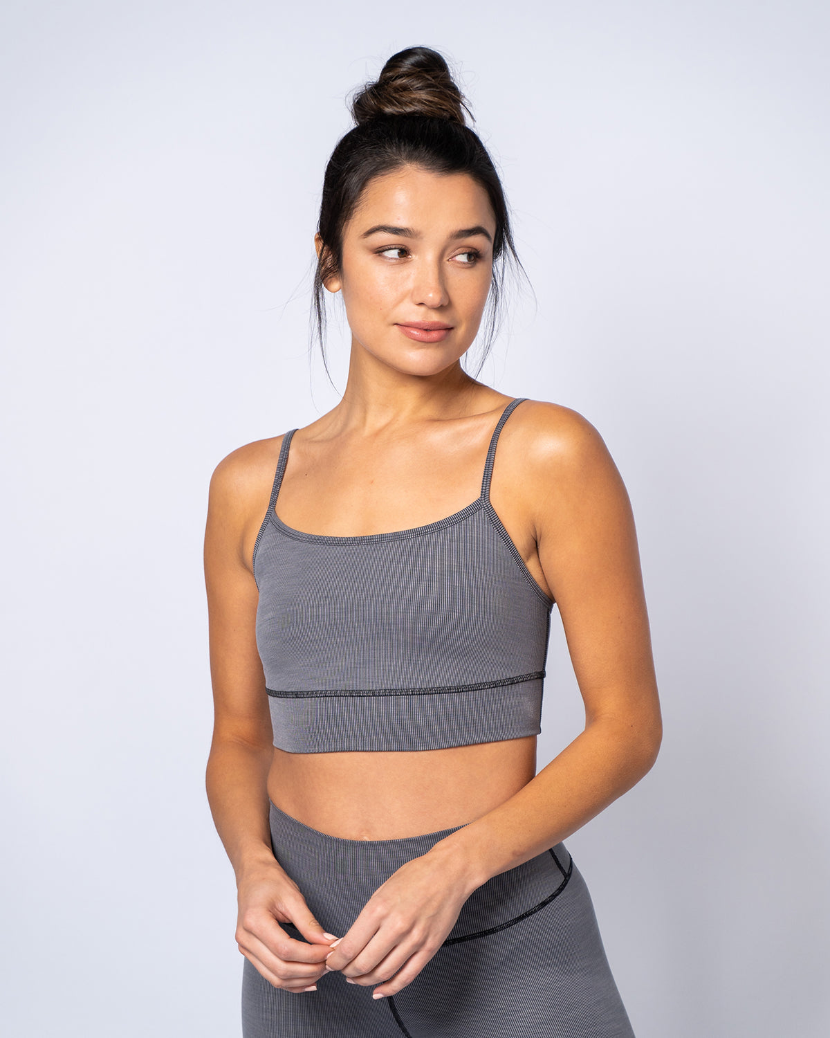 Limitless Sports Bra | Charcoal