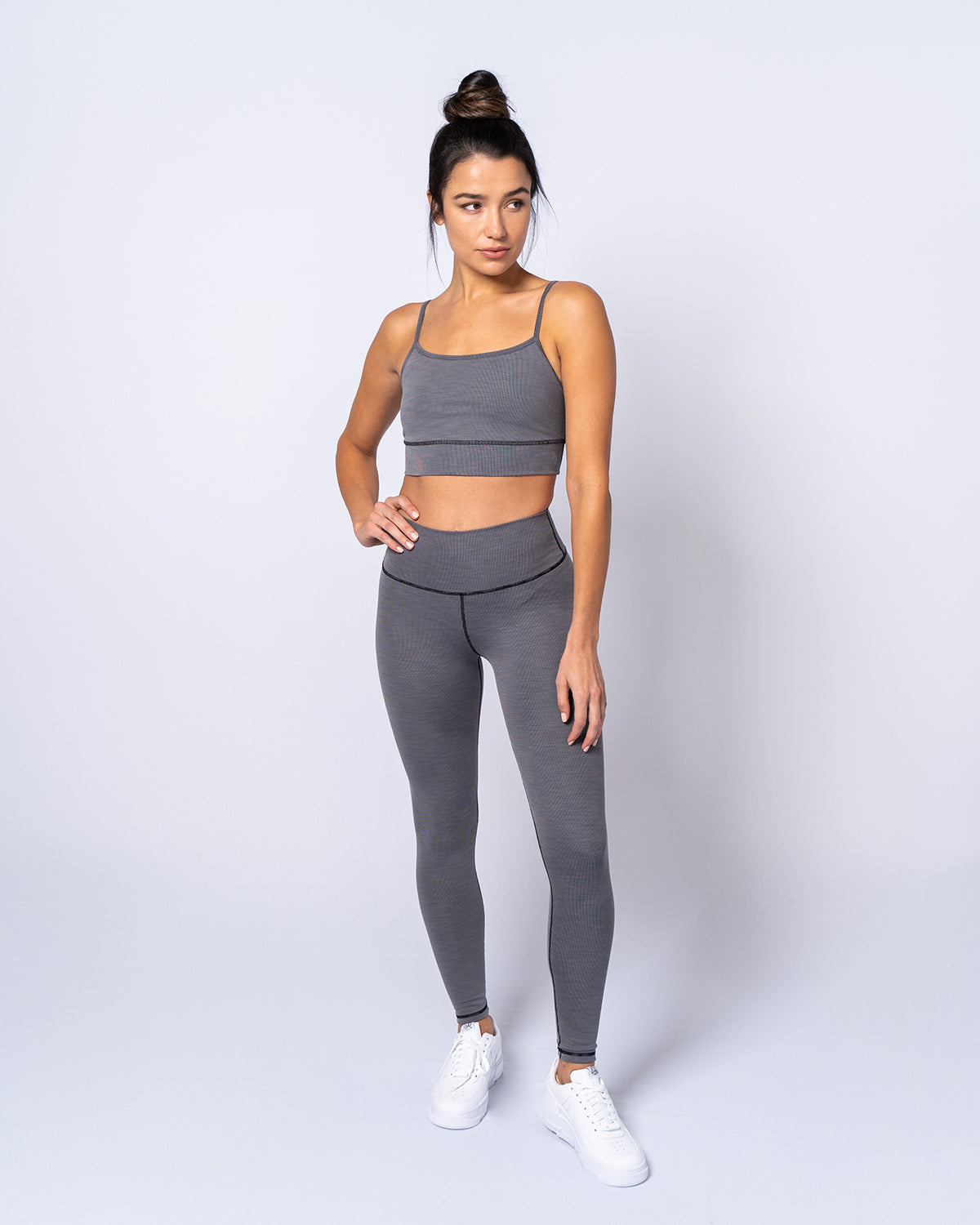 Limitless Sports Bra | Charcoal